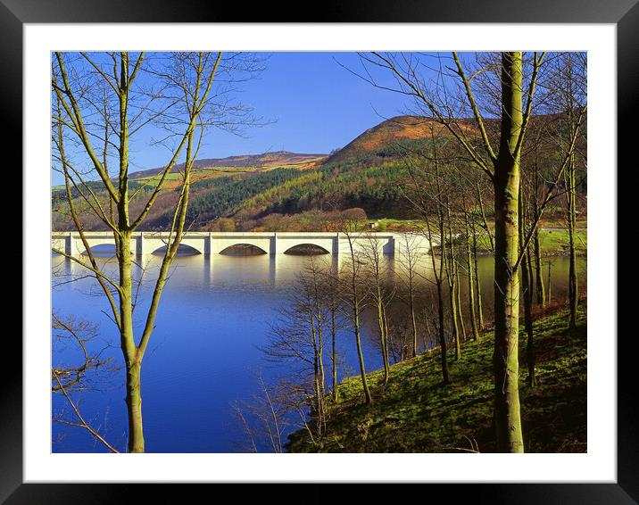 Ladybower and Ashopton Viaduct Framed Mounted Print by Darren Galpin
