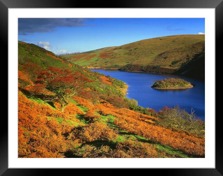 Meldon Reservoir on Dartmoor Framed Mounted Print by Darren Galpin