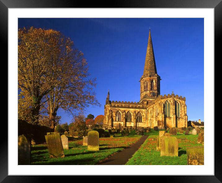 All Saints Church in Bakewell Framed Mounted Print by Darren Galpin