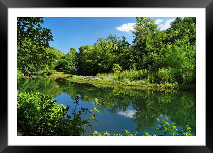 River Wye at Cressbrook Framed Mounted Print by Darren Galpin