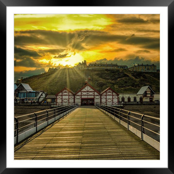 Saltburn-by-the-Sea  Framed Mounted Print by Darren Ball