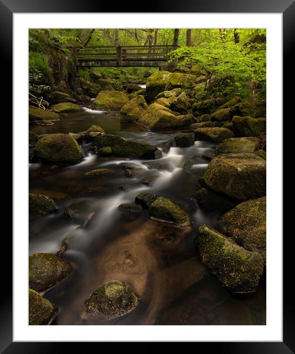 Bridge Over Burbage Brook Framed Mounted Print by Darren Ball