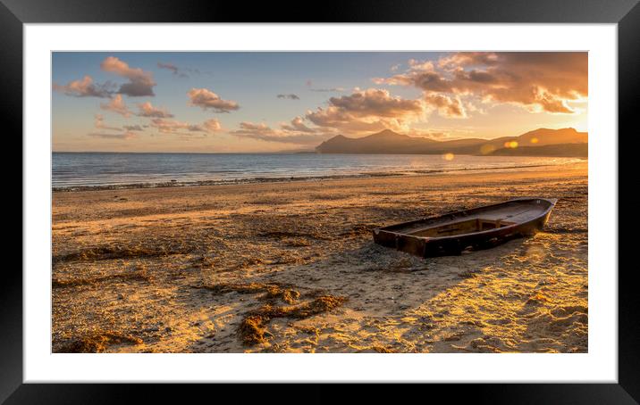 Beached Framed Mounted Print by Darren Ball