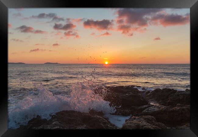 ibiza sunrise Framed Print by kevin murch