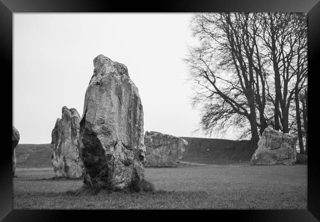 standing stones Framed Print by kevin murch