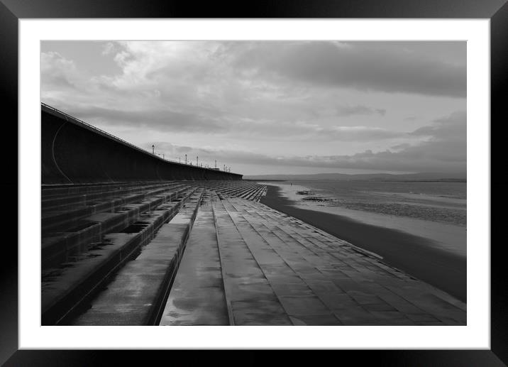 burnham on sea   Framed Mounted Print by kevin murch