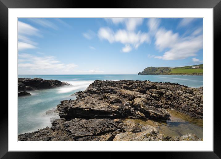 prawle point Framed Mounted Print by kevin murch