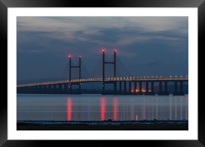 second severn bridge Framed Mounted Print by kevin murch