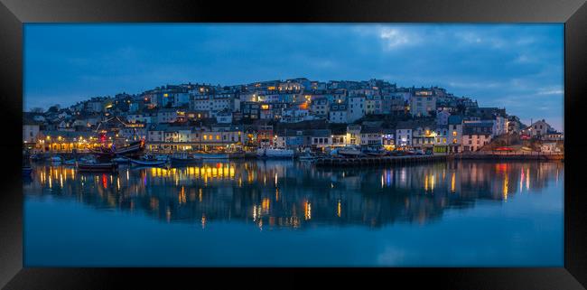 brixham harbour Framed Print by kevin murch