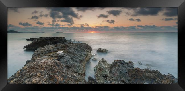ibiza sunrise Framed Print by kevin murch