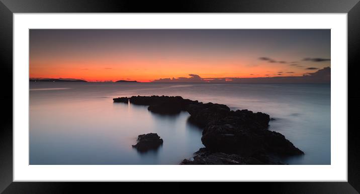 ibiza sunrise . Framed Mounted Print by kevin murch