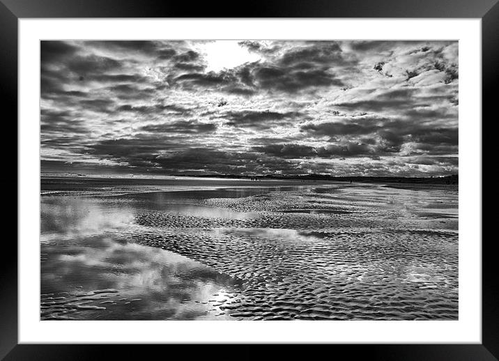 Storm Beach Framed Mounted Print by Adrian Pym