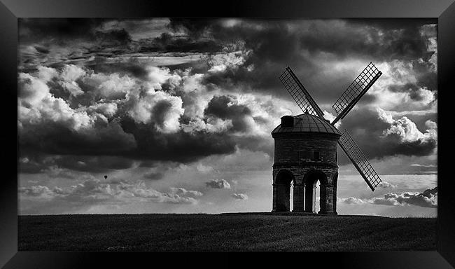 Windmill Framed Print by Adrian Pym