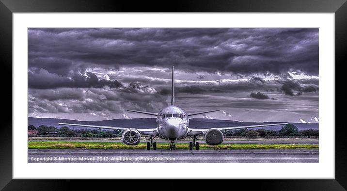 Scrap Man's 737 Framed Mounted Print by Michael McNeil