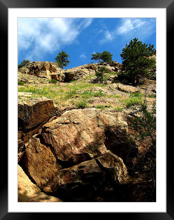 Boulder Canyon Framed Mounted Print by Steve Bieberich