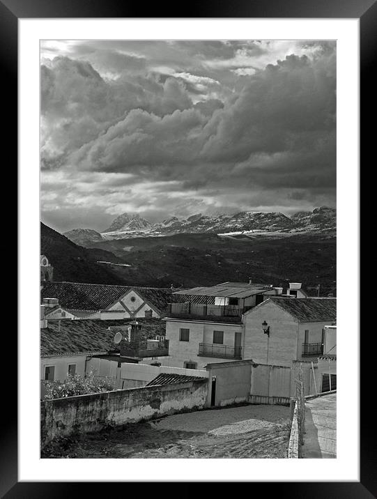 Stormy skies Framed Mounted Print by Barry Foote