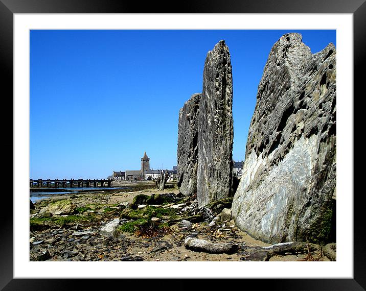 Standing Stones Framed Mounted Print by David Wedge