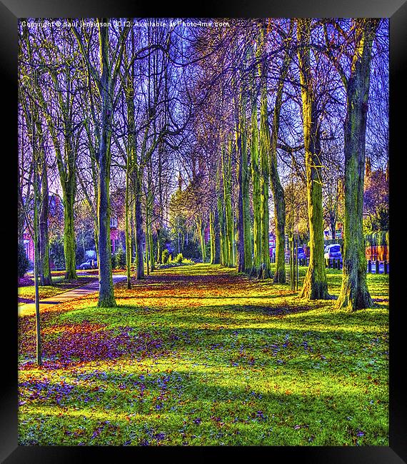 Peoples Park Grimsby Framed Print by paul jenkinson