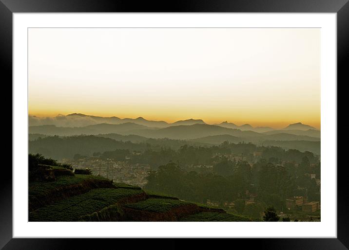 Ooty at Sunset Framed Mounted Print by Norwyn Cole