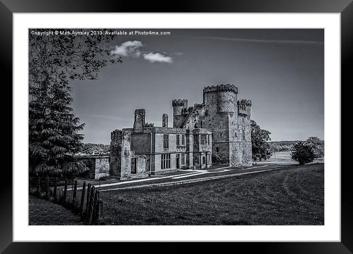 Belsay castle. Framed Mounted Print by Mark Aynsley