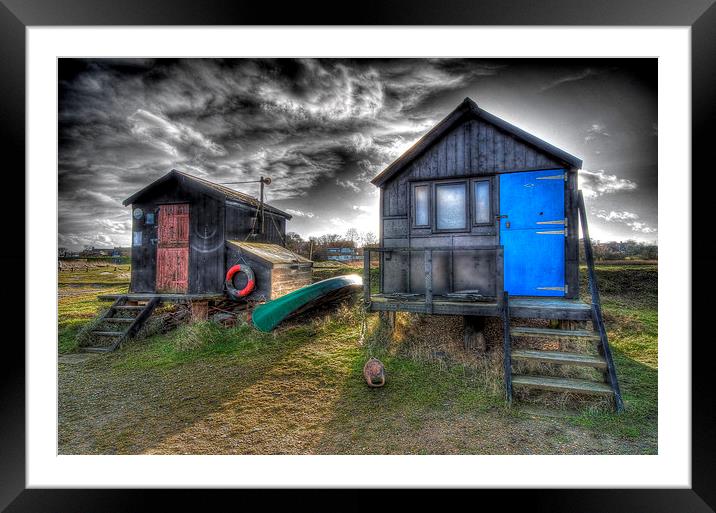 Walberswick fishing huts Framed Mounted Print by Paul Nichols