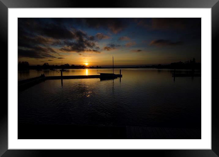 Broads at Dusk Framed Mounted Print by Paul Nichols