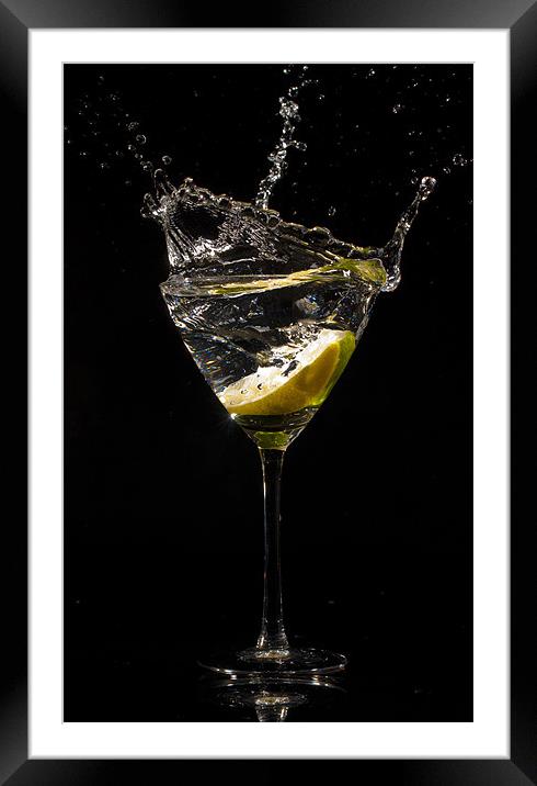 Water splash. Framed Mounted Print by Alex Tenters