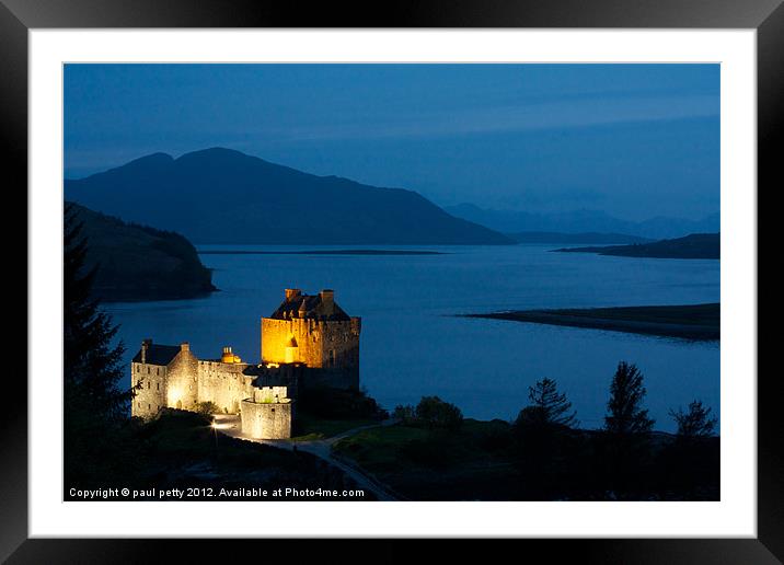 Eilean Donan Castle Framed Mounted Print by paul petty