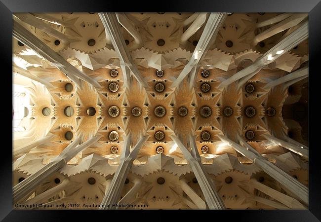 Sagrada Familia Barcelona Framed Print by paul petty