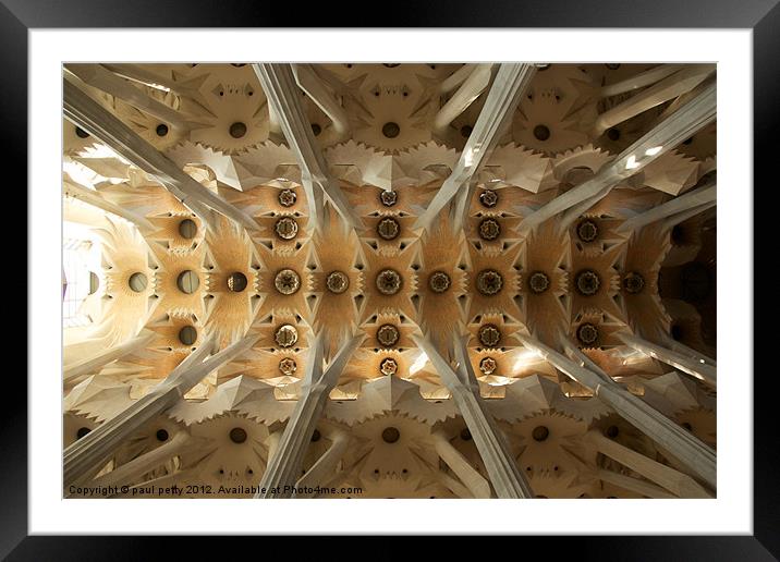 Sagrada Familia Barcelona Framed Mounted Print by paul petty