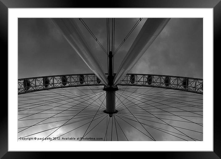 Under The Eye Framed Mounted Print by paul petty
