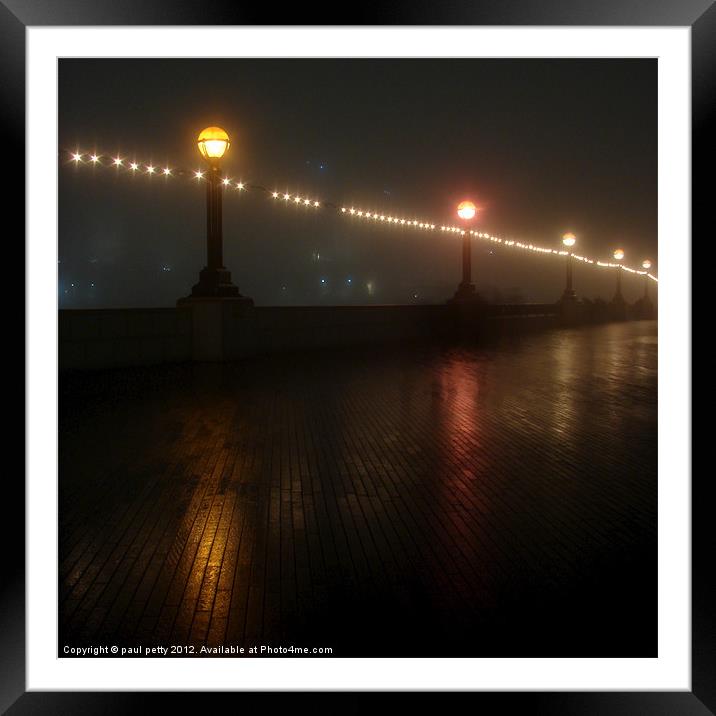 London Lights Framed Mounted Print by paul petty