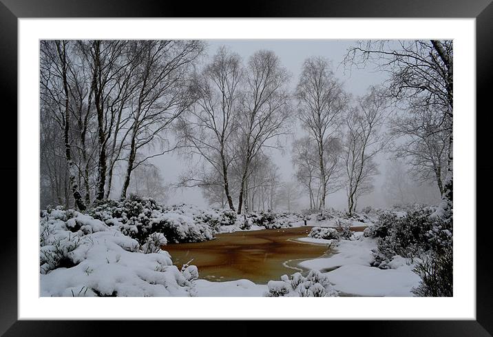 Cheshire snow drift Framed Mounted Print by Shaun Cope
