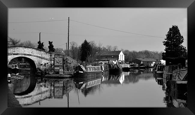 Nantwich Water Marina Framed Print by Shaun Cope