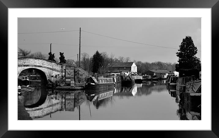 Nantwich Water Marina Framed Mounted Print by Shaun Cope