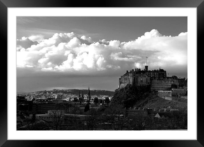 Edinburgh Castle Framed Mounted Print by Shaun Cope