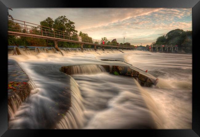 Boulters Weir Maidenhead Framed Print by Mick Vogel