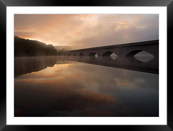 Ladybower Sunrise Framed Mounted Print by Tracey Whitefoot