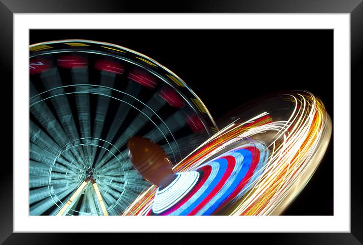 Big Wheel vs Superbowl Framed Mounted Print by Tracey Whitefoot