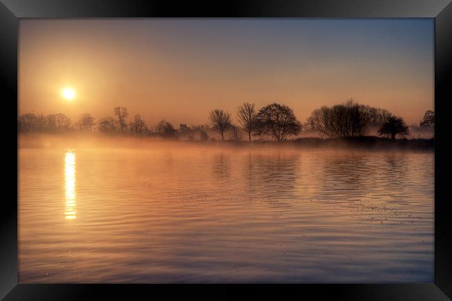 Misty Dawn Framed Print by Tracey Whitefoot