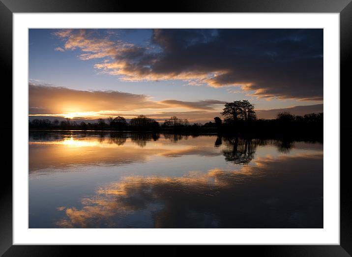 Colwick Sunrise Framed Mounted Print by Tracey Whitefoot