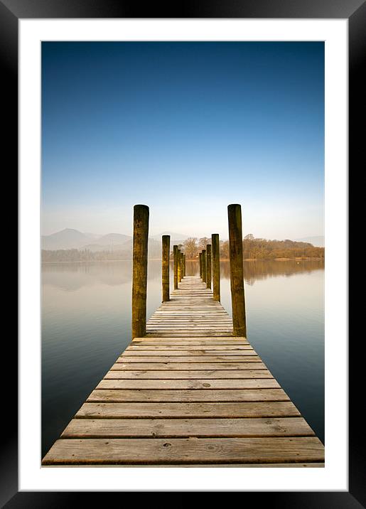 Derwent Water Framed Mounted Print by Tracey Whitefoot