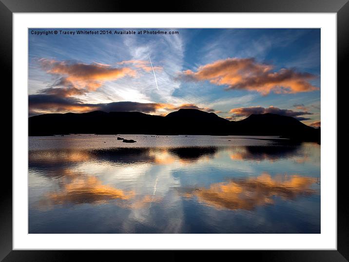 Loch Ba Sunrise Framed Mounted Print by Tracey Whitefoot
