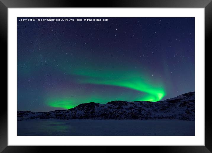Aurora Framed Mounted Print by Tracey Whitefoot