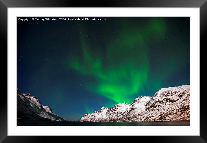 Aurora Eruption Framed Mounted Print by Tracey Whitefoot