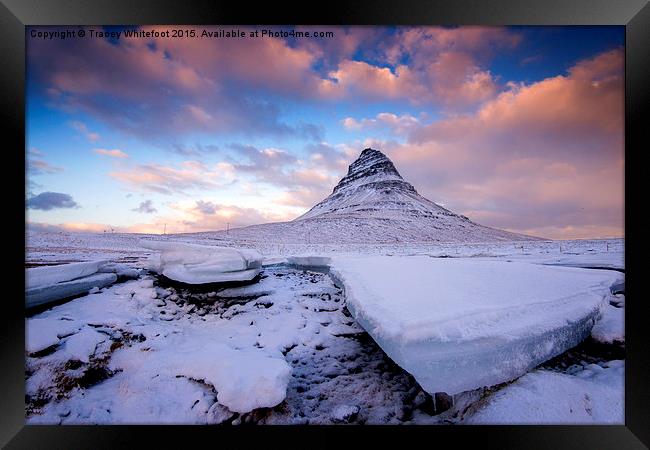 Winter at Kirkjufell  Framed Print by Tracey Whitefoot