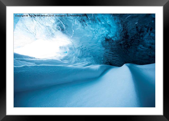  Glacier Snow Drift  Framed Mounted Print by Tracey Whitefoot