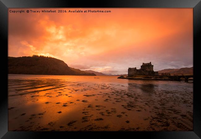 Eilean Donan Dusk Framed Print by Tracey Whitefoot
