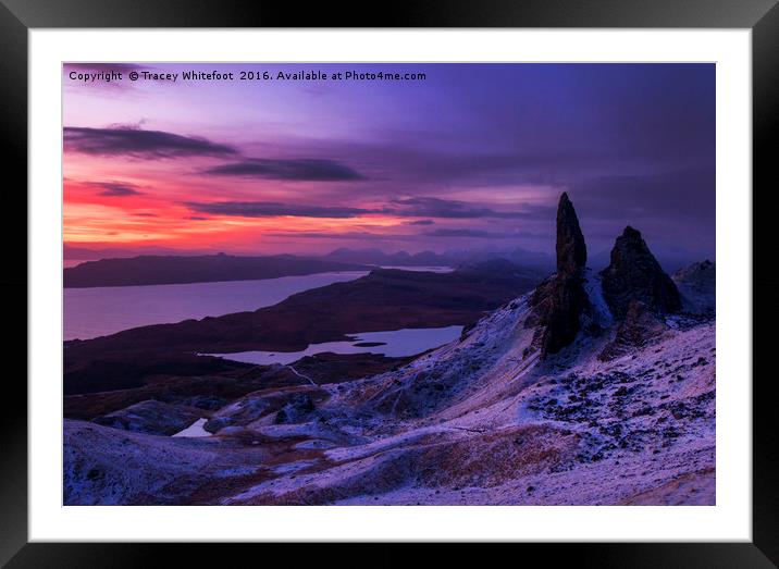 Pre Dawn at the Storr Framed Mounted Print by Tracey Whitefoot
