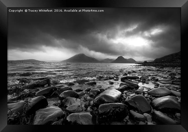 Dramatic Elgol Framed Print by Tracey Whitefoot